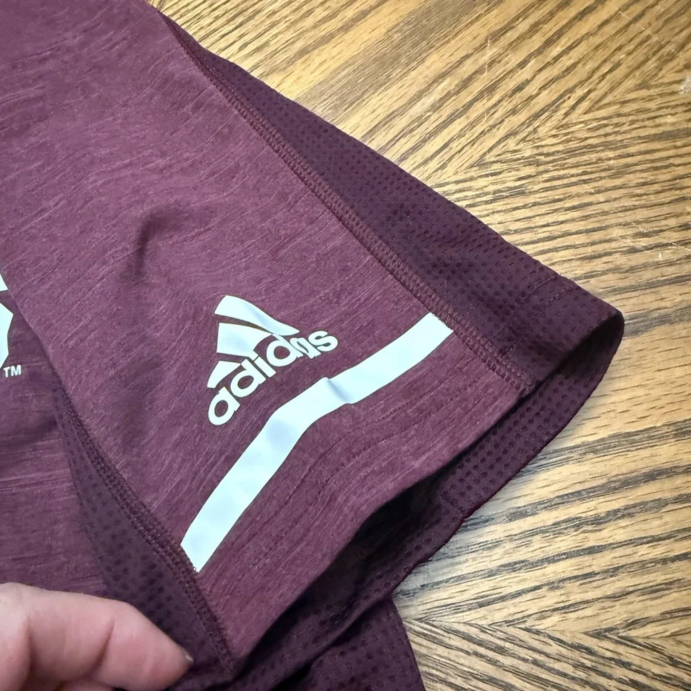 Adidas Mississippi State Bulldogs Maroon Athletic Tee - Picture 7 of 9
